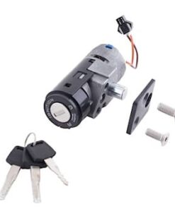 Lås t/batteri (carrier 2+6) m/3 nøgler