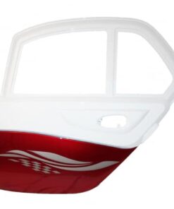 Dørside, venstre (metal rød/hvid)