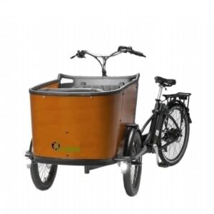 Premium el-ladcykel i farven wood